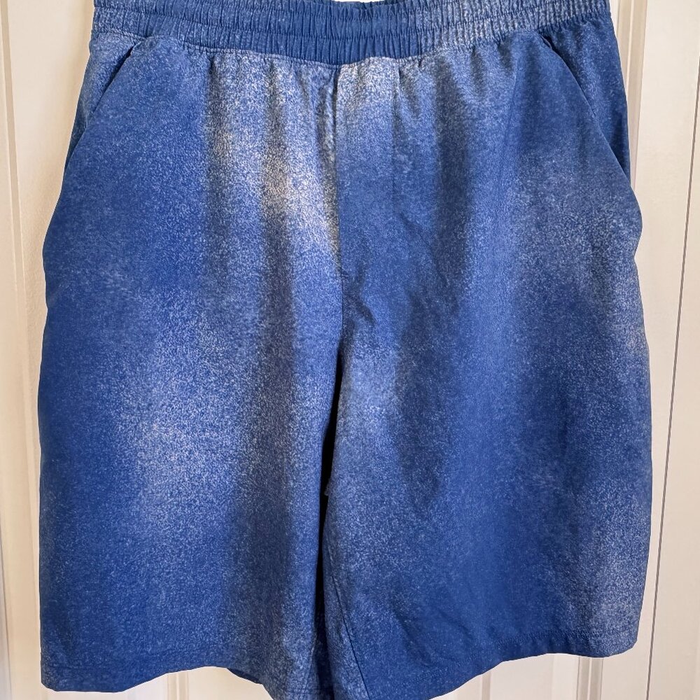 lululemon Pace Breaker Shorts Mens Small 9” Lined Blue Print Gym Run